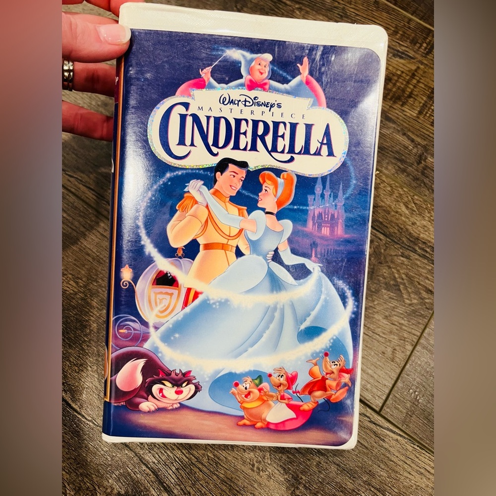 Walt Disney’s Masterpiece Cinderella VHS Tape (White Clamshell Case)